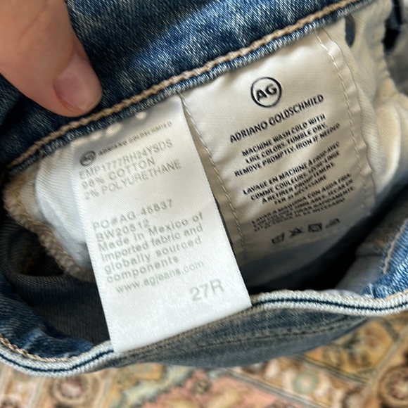 AG Jeans Farrah Skinny Ankle Jeans, Size 27, Free Form - Picture 10 of 12